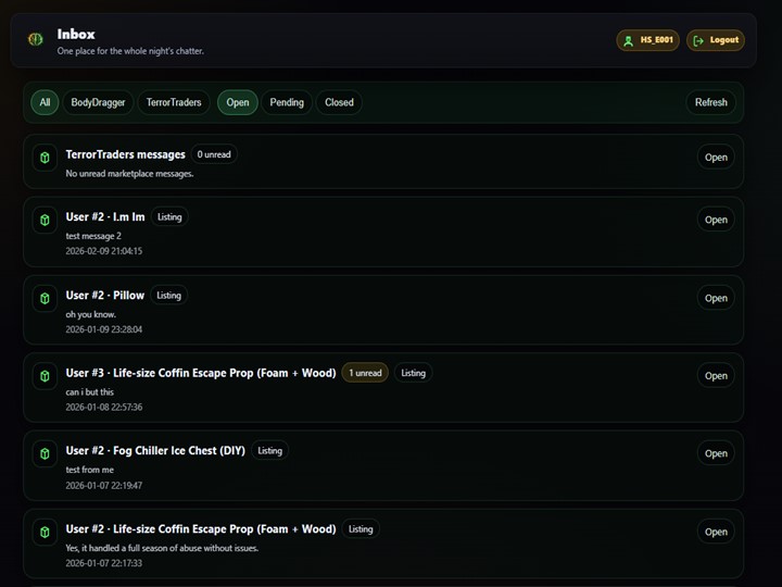 Inbox screenshot